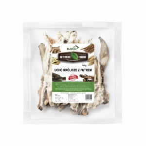 Ucho królika z futrem. Opakowanie 250 g 