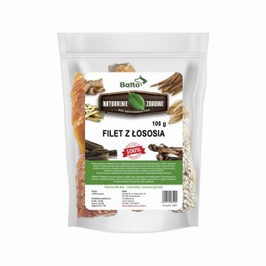 Filet z łososia, produkt PREMIUM. Opakowanie 100 g 