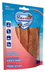 Suszone paski mięsa z łososia 100 g Renske healthy meat strips Salmon