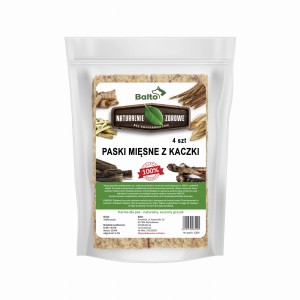 Paski mięsne z kaczki. Opakowanie 4 sztuki